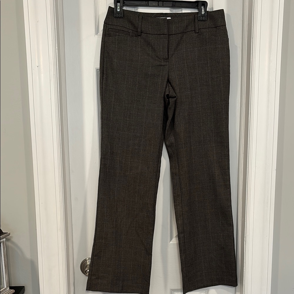 Women's Brown Plaid Pants